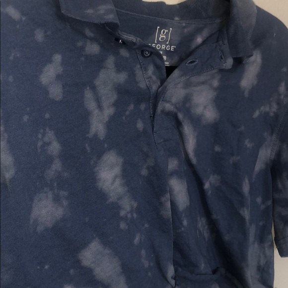 Tie dye cropped polo tee - Picture 2 of 5